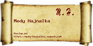 Medy Hajnalka névjegykártya
